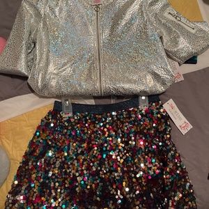 Girls skirt and jacket